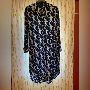 MANAOLA ʻIwa Bird Shirt Dress (One Size Fits Most)